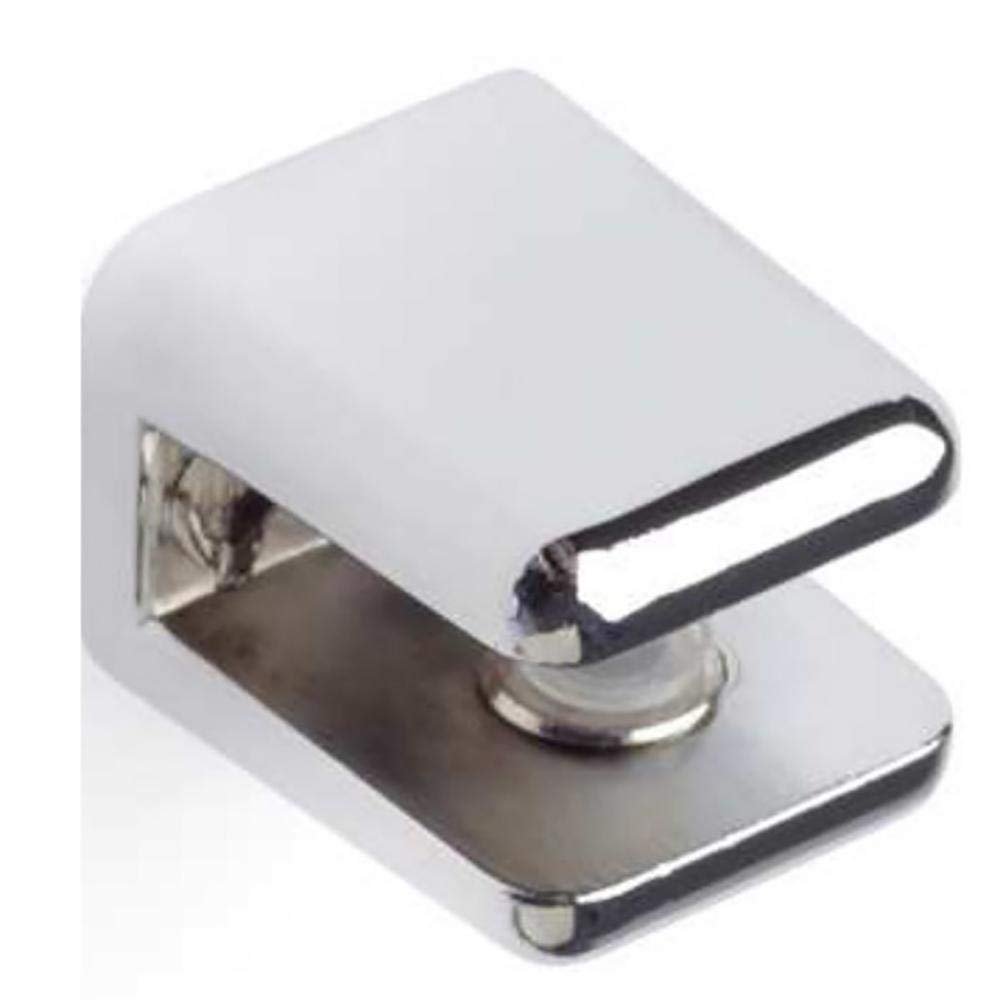 HL Fittings 2095.21 Wall Bracket for Shelf Board, Zamak, 18.5 x 17, for 3–6 mm Glass Shelves, Polished Chrome, 2-Pack