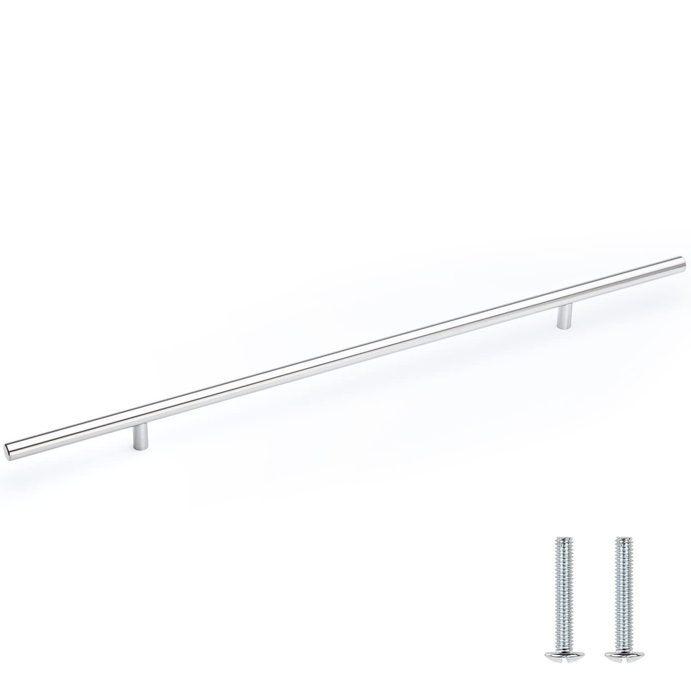PANDORA Solid Stainless Steel Bar Pull Handle for Drawer, Kitchen Cabinet Hardware, 22 T-Pull, 25-Pack