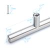 PANDORA Solid Stainless Steel Bar Pull Handle for Drawer, Kitchen Cabinet Hardware, 22 T-Pull, 25-Pack view 2