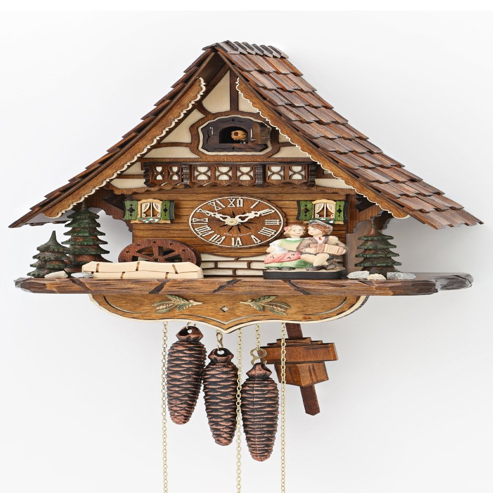 Hekas Cuckoo Clock with Moving Kissing Couple