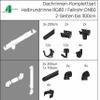 RG 80 Gutter Set, White, 300 cm, Two-Sided view 3
