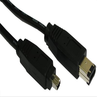 kenable FireWire IEEE 1394 4-Pin to 6-Pin DV-OUT Camcorder Cable, 3 m