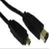 kenable FireWire IEEE 1394 4-Pin to 6-Pin DV-OUT Camcorder Cable, 3 m view 1