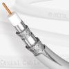 HB-DIGITAL 5 m TV Antenna Cable, IEC Plug to IEC Socket, Coaxial, HDTV, 4-Fold Shielding, 2 Ferrite Cores, DVB-T/T2, DAB, White view 3