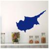 Samunshi Cyprus Island Wall Decal 80 x 48 cm White view 2