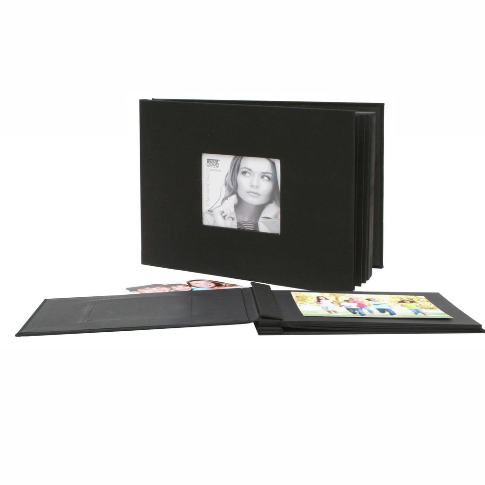 Deknudt A66DH240SI Photo Album Box, Black, 20 x 20 cm