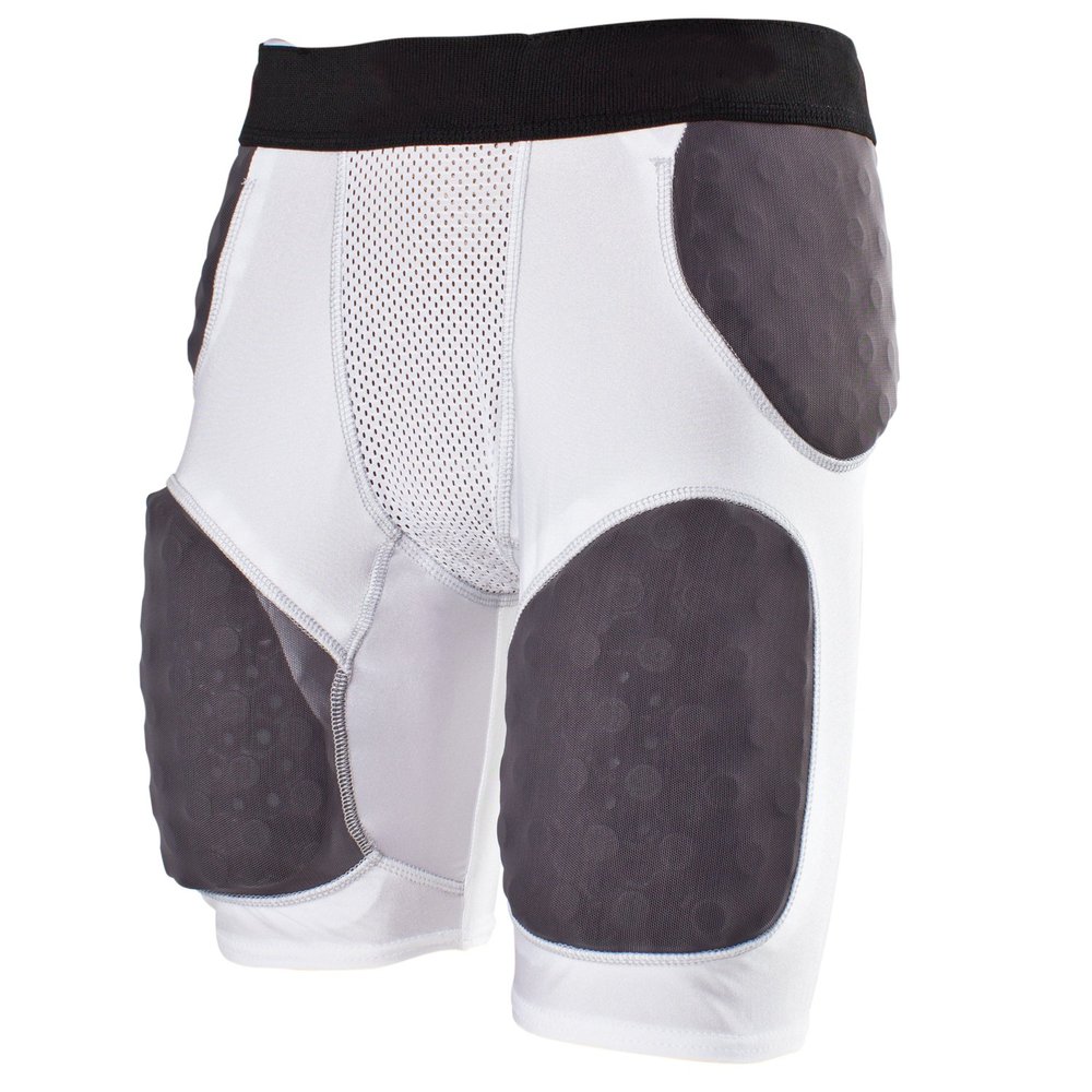Cramer Thunder 5-Pad Adult Integrated Football Girdle, Hard Thigh Pads, Small, Gray