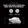 Budge 600-Denier Boat Cover for Hard-Top / T-Top Boats B-621-X5 (45.7–50.8 cm Long), Gray view 4