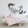 GRAZDesign Bedroom Feather & Butterflies Wall Decal, Dark Gray, 48 x 30 cm view 1