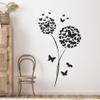 GRAZDesign Wall Decal Dandelion Butterflies - 101 x 57 cm / 031 Red view 1