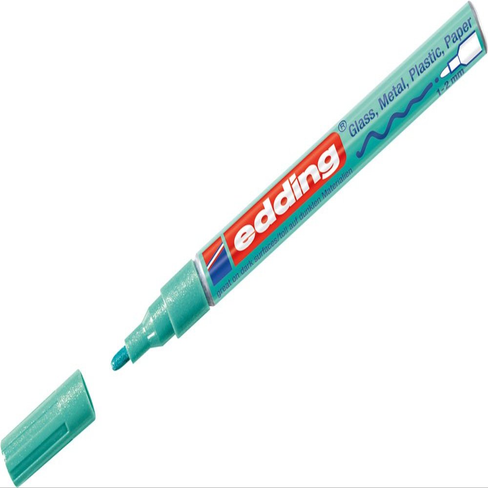 edding 751 Paint Marker, Metallic Green, 1–2 mm
