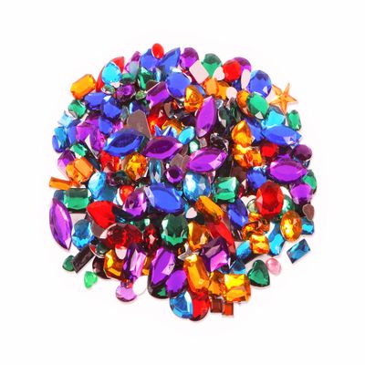 Creation Station Acrylic Gemstones, 250 g, Approx. 400 Pieces