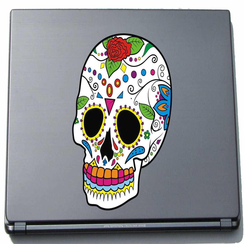 pinkelephant Laptop Sticker - Sugar Skull - Skull SSK37 210 x 154 mm - Laptop Skin