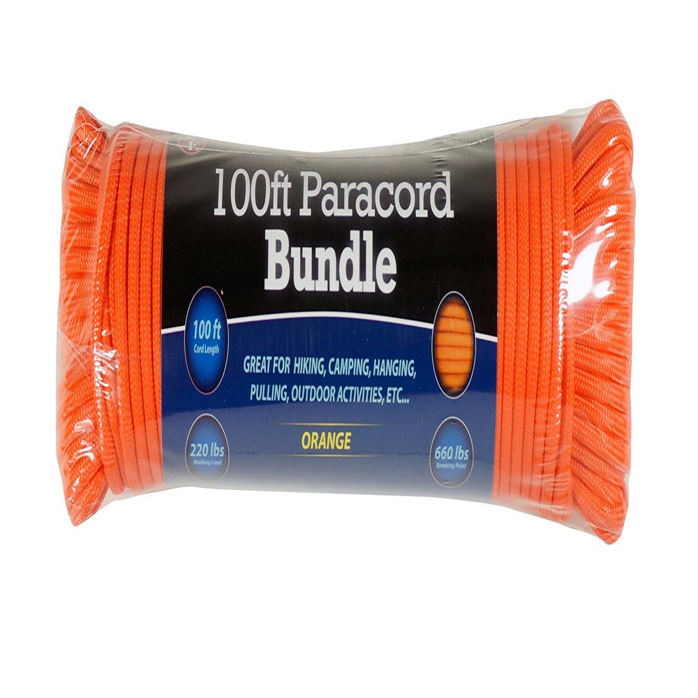 SE Survivor Series PC106OR55 Paracord, 7 Strands, 550 Orange