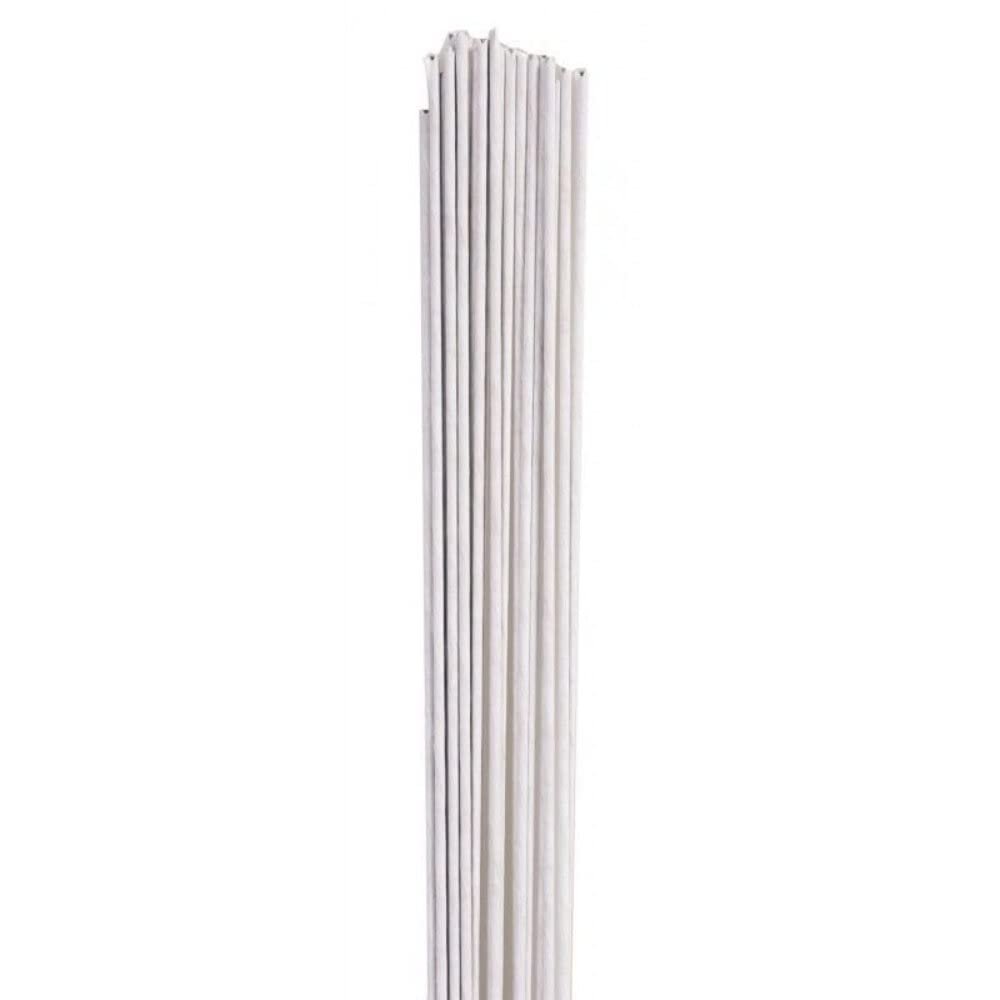 Paper-Wrapped Floral Wire, White, 20 Gauge, 50 pcs., 37 cm Long