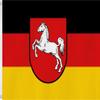 High-Quality Lower Saxony Flag, Approx. 90 x 150 cm, 110 g/m² view 1