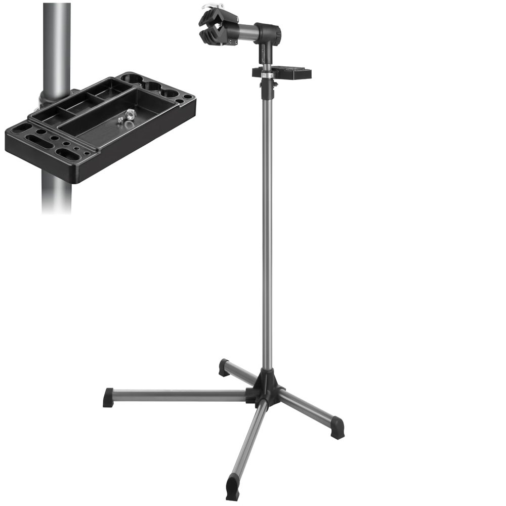 tectake Adjustable Folding Bicycle Repair Stand