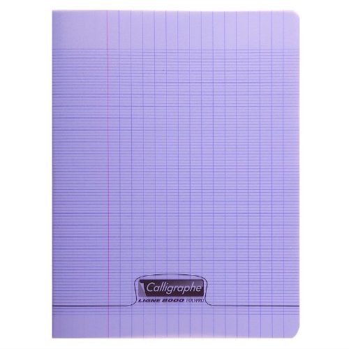 Exercise Notebook, Polypropylene, 24 x 32 cm, 48 Pages, Seyès-Ruled, Violet