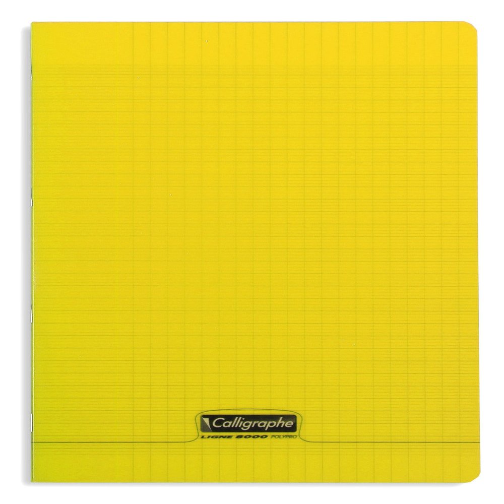 Calligraphe 18254C A4 School Notebook, 70 Sheets, French Ruling, Yellow, 1 Count