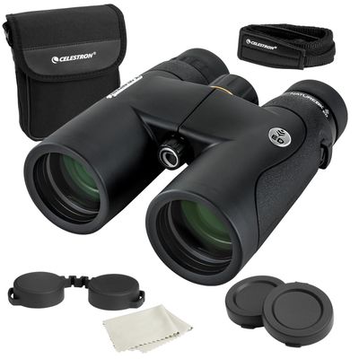Celestron 72332 Nature DX ED 8x42 Binoculars for Nature and Bird Watching, with Low-Dispersion Objective Lenses, BaK-4 Prisms, Rubber Armor, Fogproof and Waterproof Design