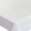 Oilcloth Tablecloth, Floral/Solid White, Custom Width & Length, 120 x 110 cm, Square, Embossed, Wipe-Clean view 1