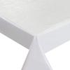 Oilcloth Tablecloth, Floral/Solid White, Custom Width & Length, 120 x 110 cm, Square, Embossed, Wipe-Clean view 4