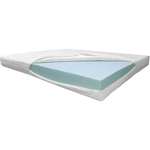 DoctorSleep medidoc 7-Zone Cold Foam/Comfort Foam Mattress, 17.5 cm, CoolMax Grey, 100 x 200 cm, Firmness 3