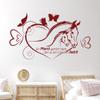 GRAZDesign Wall Decal Horse with Foal, Quote, Kids' Room Horse Farm, 97 x 57 cm / 053 Light Blue view 1