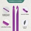 KnitPro Trendz Double-Ended Traditional Tunisian Hook, 5 mm, Purple view 3