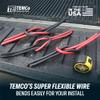 Temco 6 AWG Welding Cable, Copper Wire, Black + Red, Made in USA view 3