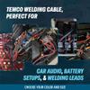 Temco 6 AWG Welding Cable, Copper Wire, Black + Red, Made in USA view 4