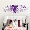Grandora Self-Adhesive Flower Vine Heart Wall Decal, Light Blue, 116 x 29 cm view 3