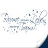 Grandora Wall Decal “Don’t Dream Your Life, Live Your Dream!” + Stars, Dark Blue, 58 x 23 cm view 2