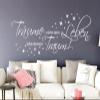 Grandora Wall Decal “Don’t Dream Your Life, Live Your Dream!” + Stars, Dark Blue, 58 x 23 cm view 4