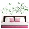 Grandora XXL Wall Decal, Floral Vines and Butterflies, Grass Green, 160 x 69 cm, W1073 view 1