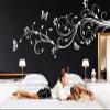 Grandora XXL Wall Decal, Floral Vines and Butterflies, Grass Green, 160 x 69 cm, W1073 view 2