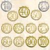 Anniversary Number 100, 24 cm, Gold, Anniversary Wreath view 3