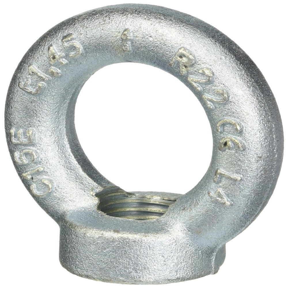 Beta 80420422 Model 8042E ZM22 Eye Nut, DIN 582, Zinc-Plated, M22