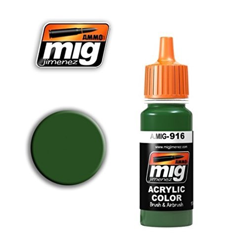 Munition MIG-0916 Green Ground Acrylic Paint (17 ml), Multicolor