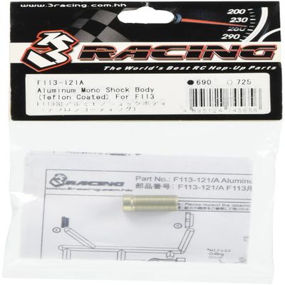 3Racing Precision-Crafted Aluminum Mono Shock Body, Teflon-Coated, for F113