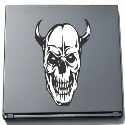 INDIGOS UG Demon Skull Laptop Sticker 131 x 150 mm