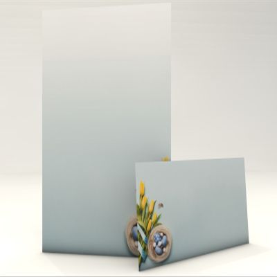 Easter Nest with Tulips Letter Paper Set, 100 A4 Sheets and 100 Matching Envelopes