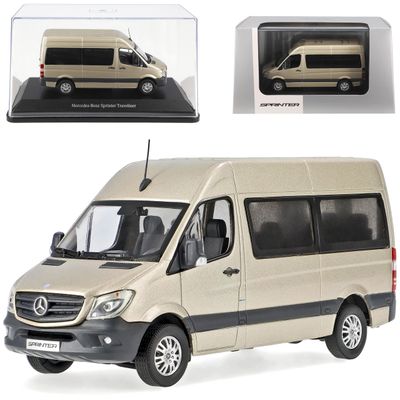 Premium ClassiXXs Mercedes-Benz Sprinter W906 Passenger Van, Pearl Silver, 1:43