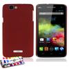 Ultra-thin hard protective case for WIKO RAINBOW [Le Pearls Premium] [Red] by MUZZANO + FREE STYLUS AND MICROFIBER CLOTH view 1