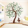 Wall Decal Loft Tree Girl with Watering Can, 4-Color, 100 x 117 cm view 1