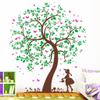 Wall Decal Loft Tree Girl with Watering Can, 4-Color, 100 x 117 cm view 4