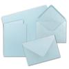 50 DIN B6 Folded Cards with Envelopes, Light Blue, 115 x 170 mm view 1