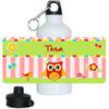 Eurofoto Aluminum Water Bottle with the Name Thea and Cute Owl Design for Girls view 1