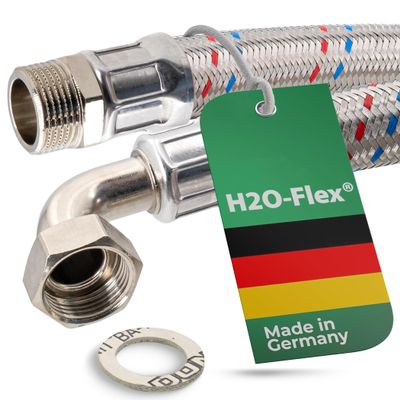 Braided Hose 1" Male Thread × 1" Male Elbow (DN25)