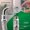 Braided Hose 1" Male Thread × 1" Male Elbow (DN25) view 3
